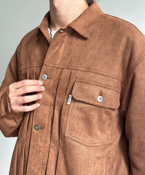 フェイクスエードトラッカージャケット（ブルゾン）｜CPCM（シーピー