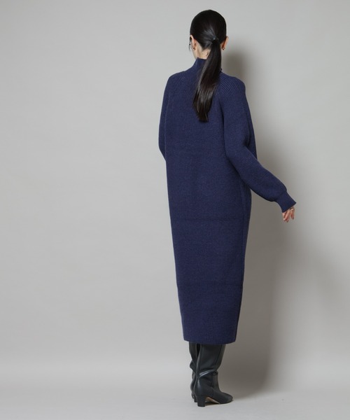 NANO universe（ナノユニバース）の「釦ディティールニットワンピース（ワンピース・レディース・グレー/ベージュ/ネイビー・FREE）」の15枚目の写真