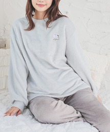 Honeys(ハニーズ)の【ハニぽか】ワンポイントルームウェア(上下セット)(ルームウェア/パジャマ)