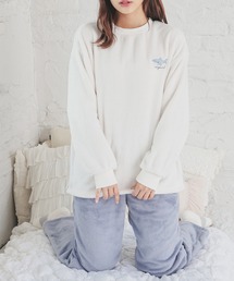 Honeys(ハニーズ)の【ハニぽか】ワンポイントルームウェア(上下セット)(ルームウェア/パジャマ)