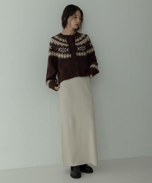 URBAN RESEARCH Sonny Label(アーバンリサーチサニーレーベル)の「求心柄ニットカーディガン(ニット/セーター・レディース・オフホワイト/ブルー/ブラウン・FREE)」の18枚目の写真