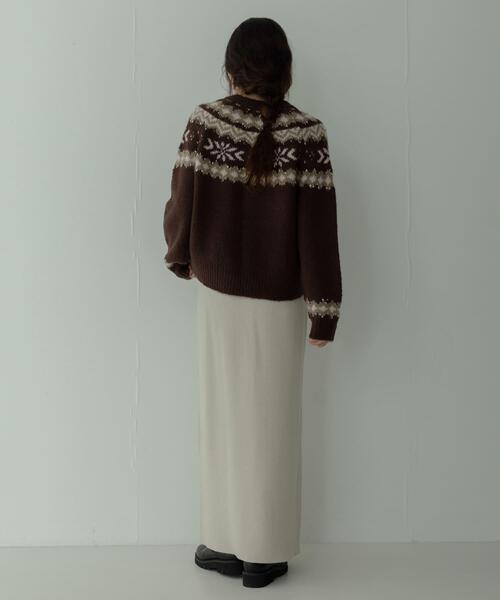 URBAN RESEARCH Sonny Label(アーバンリサーチサニーレーベル)の「求心柄ニットカーディガン(ニット/セーター・レディース・オフホワイト/ブルー/ブラウン・FREE)」の19枚目の写真