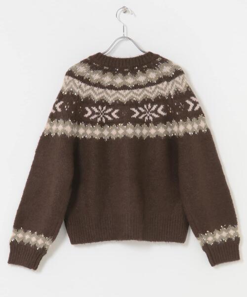 URBAN RESEARCH Sonny Label(アーバンリサーチサニーレーベル)の「求心柄ニットカーディガン(ニット/セーター・レディース・オフホワイト/ブルー/ブラウン・FREE)」の22枚目の写真