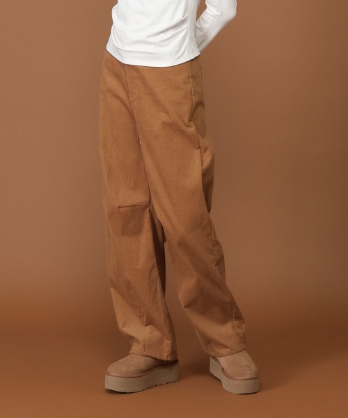 3.3 Field Trip （3.3フィールドトリップ）の「3.3 Field Trip／コーデュロイバレルパンツ（その他パンツ・レディース・ブラウン/キャメル・FREE）」の13枚目の写真