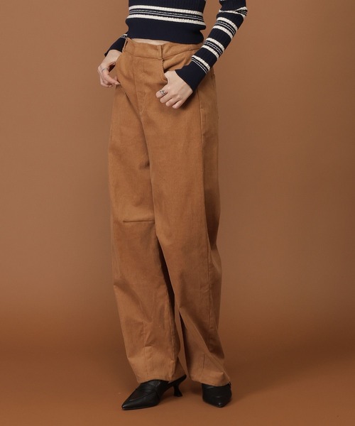 3.3 Field Trip （3.3フィールドトリップ）の「3.3 Field Trip／コーデュロイバレルパンツ（その他パンツ・レディース・ブラウン/キャメル・FREE）」の11枚目の写真