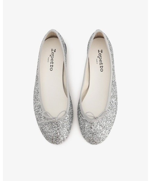 Repetto（レペット）の「Cendrillon Haute バレエフラット - ラバーソール - EUサイズ/ V4257GLIT（バレエシューズ・レディース・シルバー・38/37.5/37/36.5/36）」の2枚目の写真