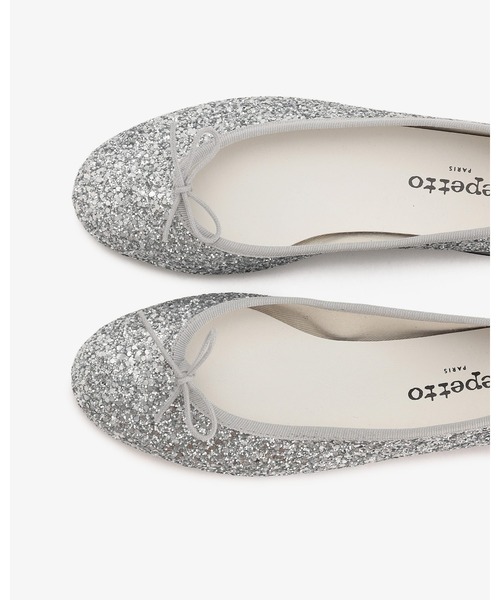 Repetto（レペット）の「Cendrillon Haute バレエフラット - ラバーソール - EUサイズ/ V4257GLIT（バレエシューズ・レディース・シルバー・38/37.5/37/36.5/36）」の4枚目の写真