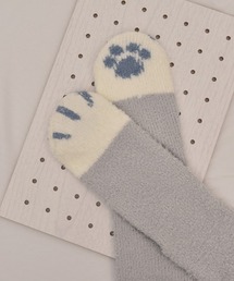 TONE SELECT GOODS（トーンセレクトグッズ）の「【float】ふわふわ モコモコ ネコ柄 パステル カラー デザイン ルームソックス【12色展開】（ソックス/靴下）」