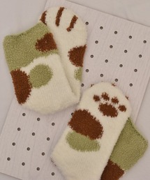 TONE SELECT GOODS（トーンセレクトグッズ）の「【float】ふわふわ モコモコ ネコ柄 パステル カラー デザイン ルームソックス【12色展開】（ソックス/靴下）」