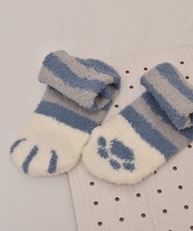TONE SELECT GOODS（トーンセレクトグッズ）の「【float】ふわふわ モコモコ ネコ柄 パステル カラー デザイン ルームソックス【12色展開】（ソックス/靴下）」
