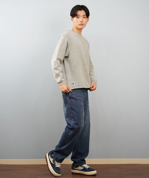 CHUMS(チャムス)の「CHUMS/チャムス クルースウェット ワンポイント CH00-1531(スウェット・メンズ・ネイビー/グリーン/ライトカーキ・L/XL/2XL/M)」の14枚目の写真