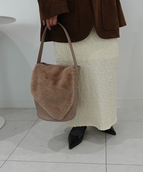 あわのさえこ - 巾着付き3wayバケツトートバッグ made in INTER