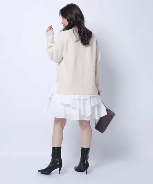 Apuweiser-riche(アプワイザーリッシェ)の「イレヘムレイヤードミニワンピSET(ワンピース・レディース・オフホワイト/ブルー系その他3・1/2)」の3枚目の写真