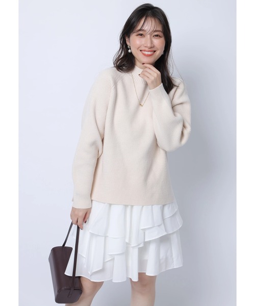 Apuweiser-riche(アプワイザーリッシェ)の「イレヘムレイヤードミニワンピSET(ワンピース・レディース・オフホワイト/ブルー系その他3・1/2)」の6枚目の写真