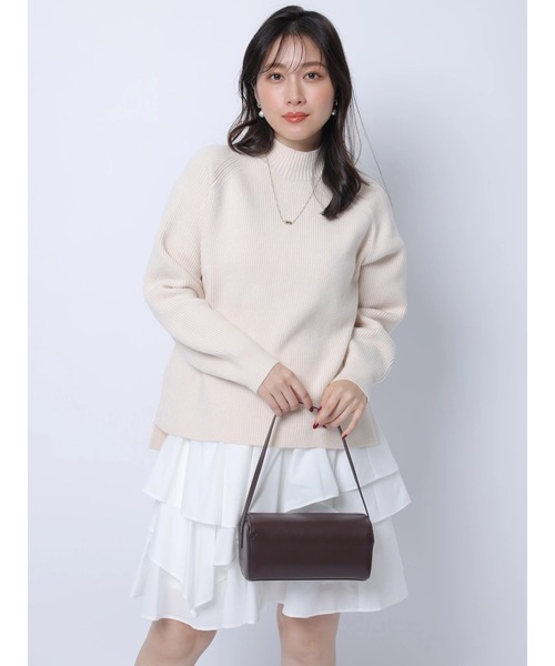 Apuweiser-riche(アプワイザーリッシェ)の「イレヘムレイヤードミニワンピSET(ワンピース・レディース・オフホワイト/ブルー系その他3・1/2)」の5枚目の写真