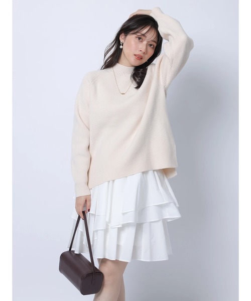 Apuweiser-riche(アプワイザーリッシェ)の「イレヘムレイヤードミニワンピSET(ワンピース・レディース・オフホワイト/ブルー系その他3・1/2)」の9枚目の写真