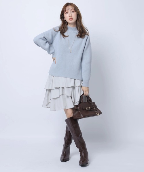 Apuweiser-riche(アプワイザーリッシェ)の「イレヘムレイヤードミニワンピSET(ワンピース・レディース・オフホワイト/ブルー系その他3・1/2)」の20枚目の写真