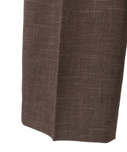 CURRENTAGE(カレンテージ)の「【CURRENTAGE/カレンテージ】Original fabric wide pant(その他パンツ・レディース・ブラウン・1/2)」の4枚目の写真