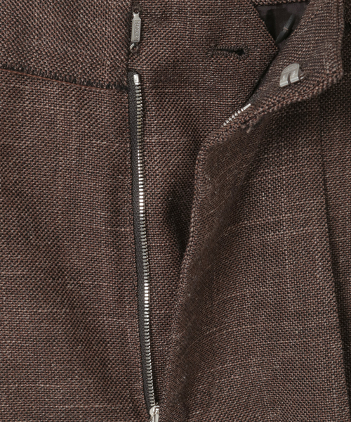 CURRENTAGE(カレンテージ)の「【CURRENTAGE/カレンテージ】Original fabric wide pant(その他パンツ・レディース・ブラウン・1/2)」の7枚目の写真