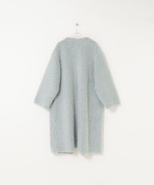 LAATO(ラート)の「long boa coat(その他アウター・レディース・ライトブルー/ライトカーキ・FREE)」の10枚目の写真