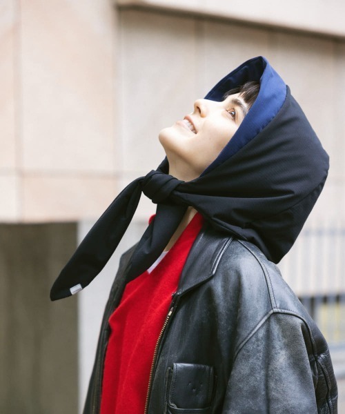 OVERRIDE(オーバーライド)の「OVERRIDE BABUSHKA SAUNA HAT / オーバーライド(ハット・メンズ・グレー/ブラック・ONE SIZE)」の9枚目の写真