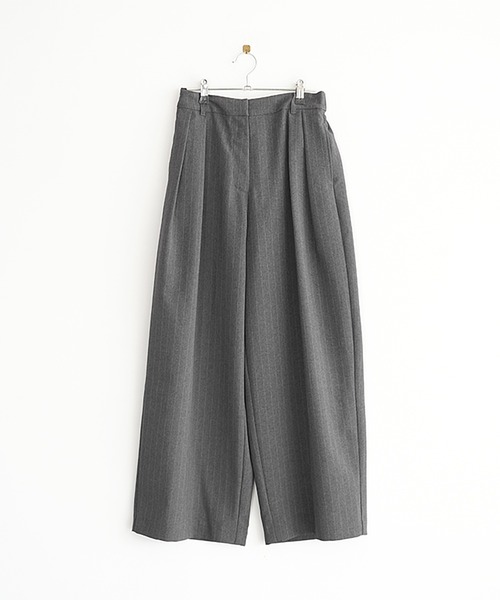 SOLAMONAT LARME(ソラモナラーム)の「ストライプパンツ(その他パンツ・レディース・ブラック/チャコール/グレー・38/40)」の6枚目の写真