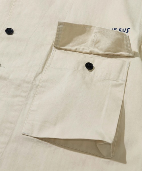 go slow caravan(ゴースローキャラバン)の「Made in standerd/メイドインスタンダード MEMORIAL M-43 HBT JACKET(ブルゾン・メンズ・ナチュラル・MEDIUM/LARGE)」の6枚目の写真