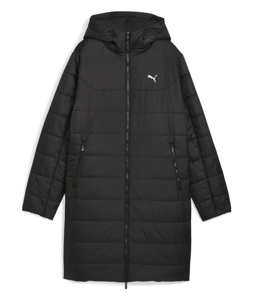 PUMA(プーマ)の「プーマ PUMA ESS フーデッド パデッド パーカー(ダウンジャケット/コート・レディース・ブラック/ブラウン・M/L/XL)」の1枚目の写真