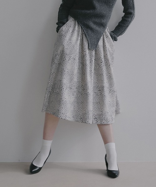 BAYFLOW（ベイフロー）の「【EF(エフ)】レオパードスカート（WOMEN）（スカート・レディース・ブラウン/オフホワイト・FREE）」の4枚目の写真