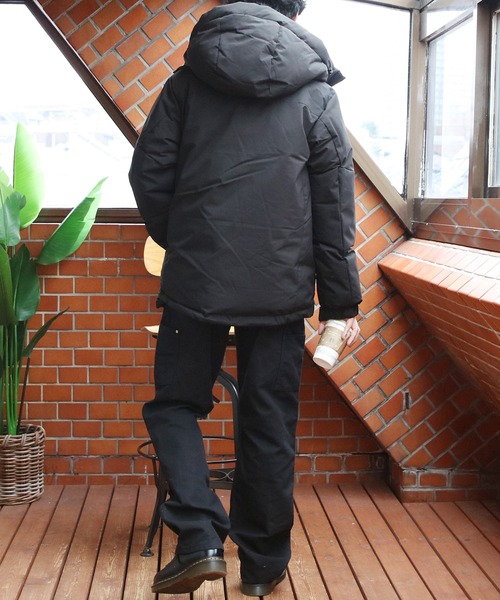 ８(eight)（エイト）の「中綿 切替ジャケット（ダウンジャケット/コート・メンズ・チャコール/ベージュ/ブラック・MEDIUM/X-LARGE/LARGE）」の12枚目の写真