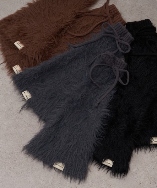 RAY CASSIN（レイカズン）の「ファーレッグウォーマー（レッグウォーマー・レディース・ブラック/チャコールグレー/ブラウン・FREE）」の9枚目の写真