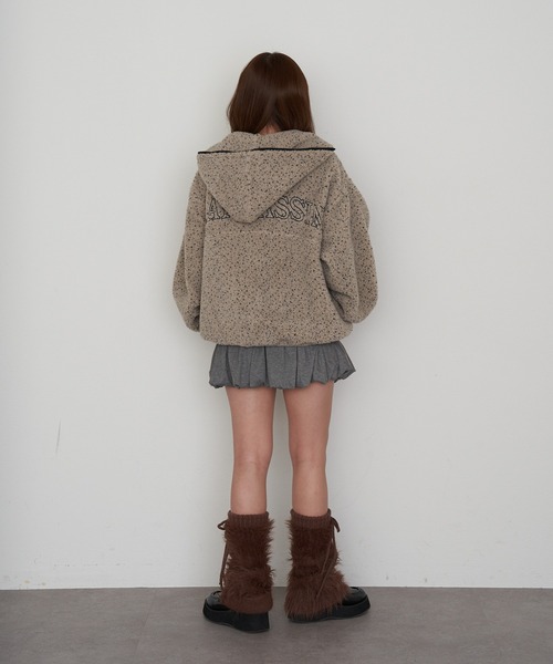 RAY CASSIN（レイカズン）の「ファーレッグウォーマー（レッグウォーマー・レディース・ブラック/チャコールグレー/ブラウン・FREE）」の5枚目の写真