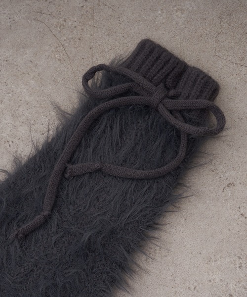 RAY CASSIN（レイカズン）の「ファーレッグウォーマー（レッグウォーマー・レディース・ブラック/チャコールグレー/ブラウン・FREE）」の7枚目の写真