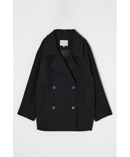 MOUSSY（マウジー）の「DOUBLE BREASTED MID コート（ピーコート・レディース・ブラウン系その他/ブラック/チャコールグレー・1/2）」の4枚目の写真