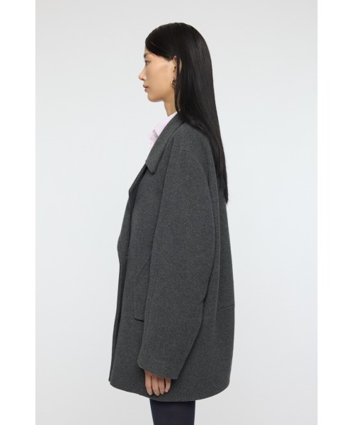 セール】DOUBLE BREASTED MID コート（ピーコート）｜MOUSSY（マウジー