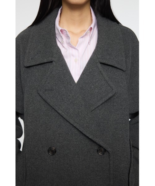 MOUSSY（マウジー）の「DOUBLE BREASTED MID コート（ピーコート