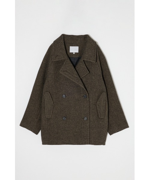 MOUSSY DOUBLE BREASTED MID コート（黒） DOUBLE BREASTED MID コート｜マウジーの通販｜&mall（アンドモール