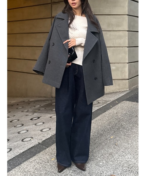 DOUBLE BREASTED MID コート（ピーコート）｜MOUSSY（マウジー）の