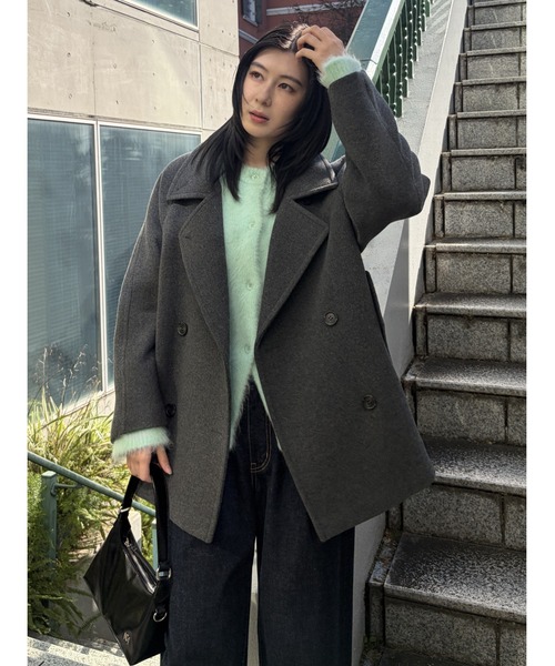 【毎日100円引】DOUBLE BREASTED MID コート セール】DOUBLE BREASTED MID コート（ピーコート）｜MOUSSY（マウジー