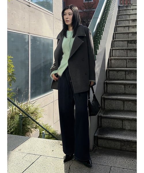 DOUBLE BREASTED MID コート（ピーコート）｜MOUSSY（マウジー）の