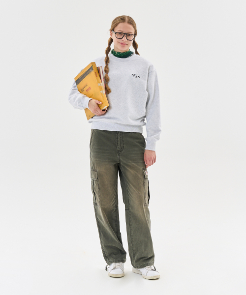 AECA（エイカ）の「AECA SIGNATURE SWEAT SHIRT-LIGHT GREY（スウェット・レディース・その他・SMALL/MEDIUM/LARGE/X-LARGE）」の3枚目の写真