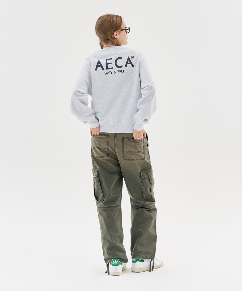 AECA（エイカ）の「AECA SIGNATURE SWEAT SHIRT-LIGHT GREY（スウェット・レディース・その他・SMALL/MEDIUM/LARGE/X-LARGE）」の4枚目の写真