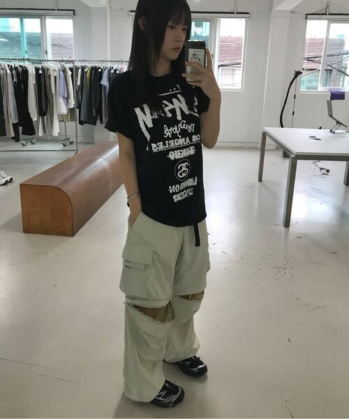 MUSINSA STANDARD（ムシンサスタンダード）の「[シティレジャー] ワイドベルト付きディタッチャブルカーゴパンツ [ダスティクリーム]（スウェットパンツ・メンズ・その他・32/34/36/38/26/27/28/29/30/31/33/40/42）」の15枚目の写真