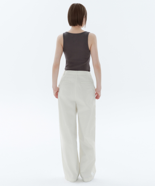 MUSINSA STANDARD WOMAN（ムシンサスタンダードウーマン）の「レディースワイドチノパンツ【クリーム】（その他パンツ・レディース・その他・30/24/25/26/27/28/29）」の7枚目の写真