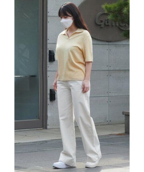 MUSINSA STANDARD WOMAN（ムシンサスタンダードウーマン）の「レディースワイドチノパンツ【クリーム】（その他パンツ・レディース・その他・30/24/25/26/27/28/29）」の22枚目の写真