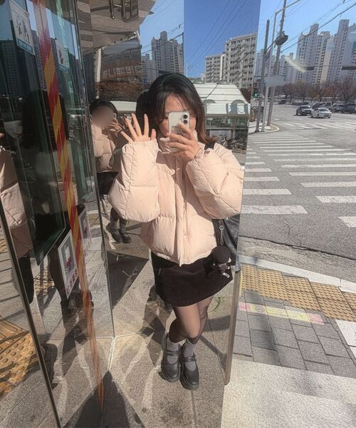 SINOON(シヌーン)の「Puffer Jacket (Ivory)(ダウンジャケット/コート・レディース・アイボリー・FREE)」の5枚目の写真