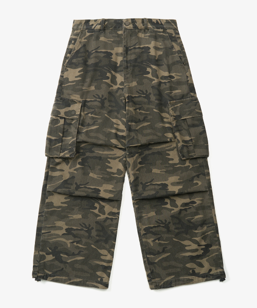 TOFFEE(トフィー)の「カモワイドコットンパンツ (ディープカーキ)(その他パンツ・メンズ・その他・SMALL/MEDIUM/LARGE/X-LARGE)」の2枚目の写真