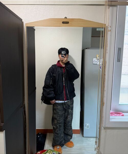 TOFFEE(トフィー)の「カモワイドコットンパンツ (ディープカーキ)(その他パンツ・メンズ・その他・SMALL/MEDIUM/LARGE/X-LARGE)」の13枚目の写真