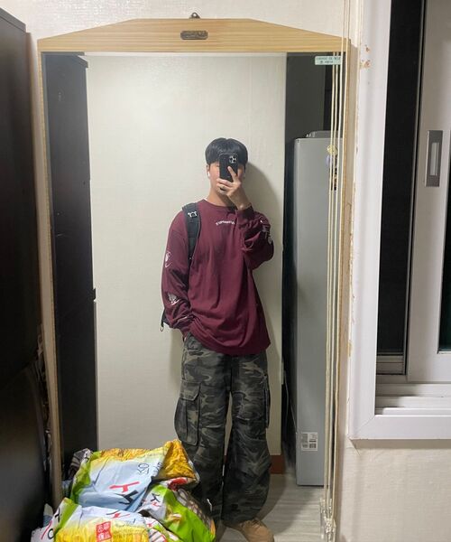 TOFFEE(トフィー)の「カモワイドコットンパンツ (ディープカーキ)(その他パンツ・メンズ・その他・SMALL/MEDIUM/LARGE/X-LARGE)」の21枚目の写真