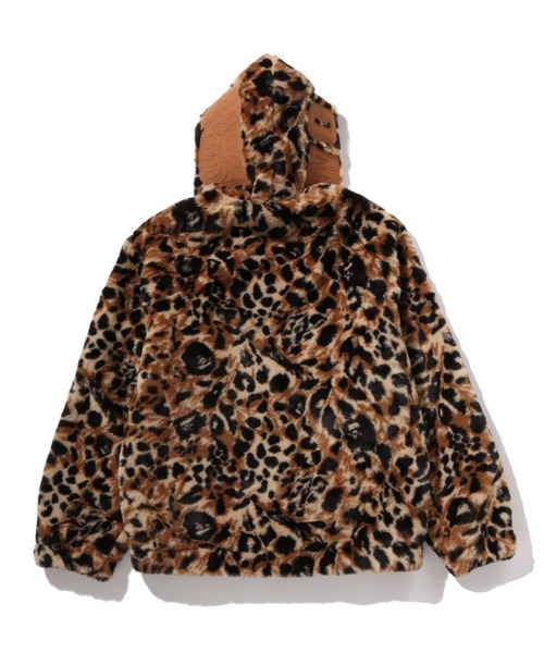 ジャケット・アウター Leopard jacket WILD LEOPARD PATTERN FAUX FUR SHARK FULL ZIP JACKET（ブルゾン）｜A